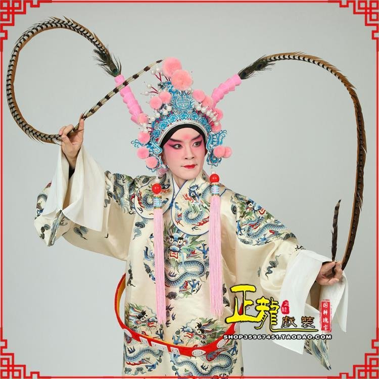 呼和浩特京剧戏曲道具用品舞台演出精品羽毛雉鸡毛 翎子